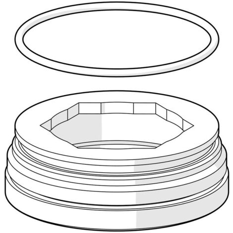 Hansa Montagering für Luftsprudler 59914744 M24x1, SW17, (ab 2019)