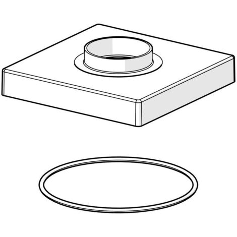Hansa Rosette 1003885V 75x75mm Chrom