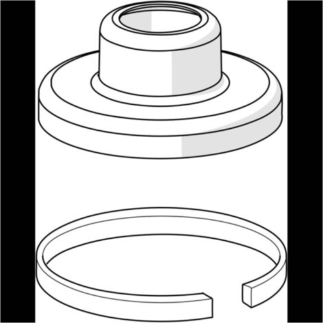 Hansa Rosette 59910094 Durchmesser 70mm DN15 Chrom