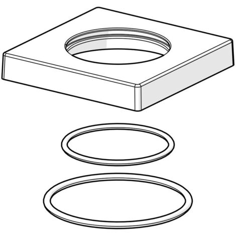 Hansa Rosette 59914209 75x75mm Chrom