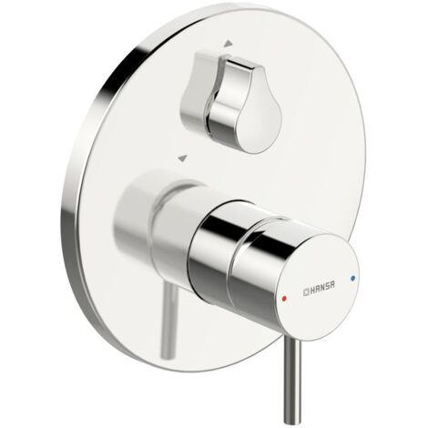Hansa Stela Einhebelmischer Fertigmontageset für Wanne/Brause 8784 Rosette rund Chrom