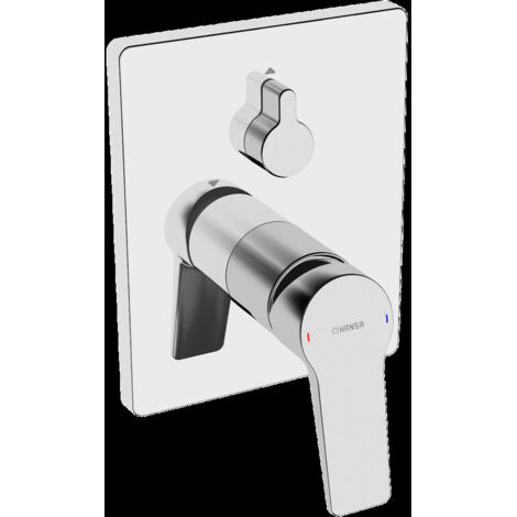 Hansa Twist - Miscelatore ad incasso per vasca da bagno, con deviatore a 2 utenze, cromato 89849083