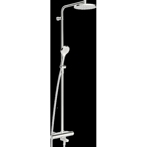 Hansa Viva - Set doccia con termostato per vasca da bagno, diametro 25 cm, 3 getti, cromo 65162201
