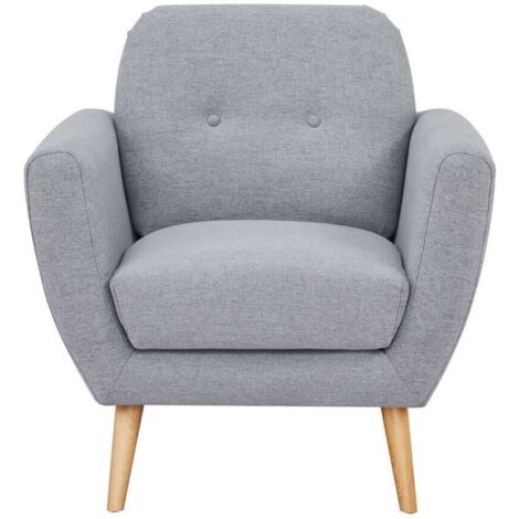 HANSEL - poltrona stile scandinavo in tessuto