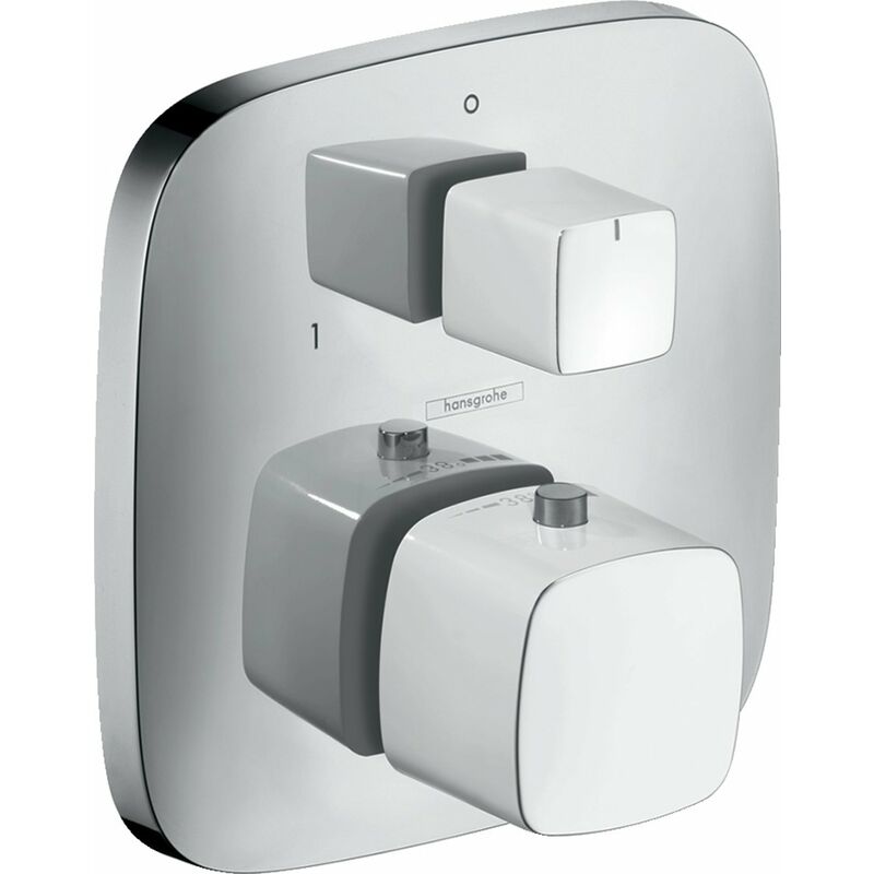 

Hansgrohe PuraVida Termostato empotrado con válvula de cierre/cambio, color: Blanco / Cromo - 15771400