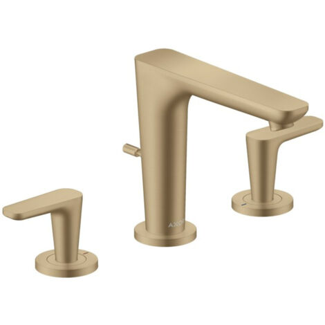 hansgrohe 3-Loch-Waschtischarmatur Axor Citterio C o S, b b, Ausl. 135mm, Zugst. Abl.garn