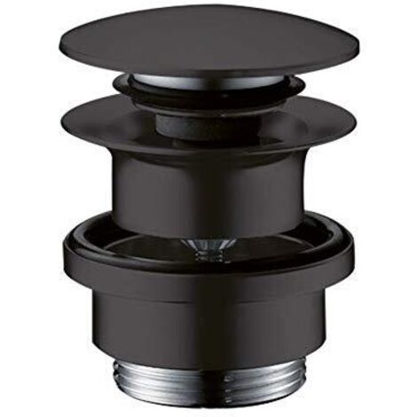 hansgrohe 50100670 Raccordo di Scarico, Nero Opaco, Large