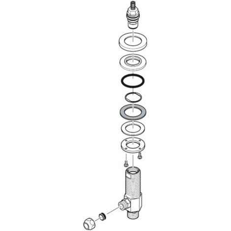 hansgrohe Absperrventil 3-L.Waschtischarmatur chrom