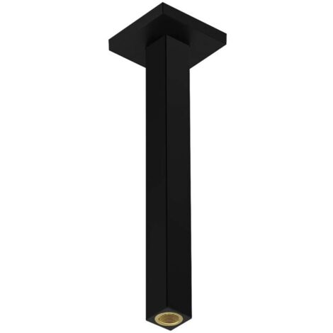 Hansgrohe Accesorios - Brazo de ducha de techo, 31 cm, negro mate 24339670
