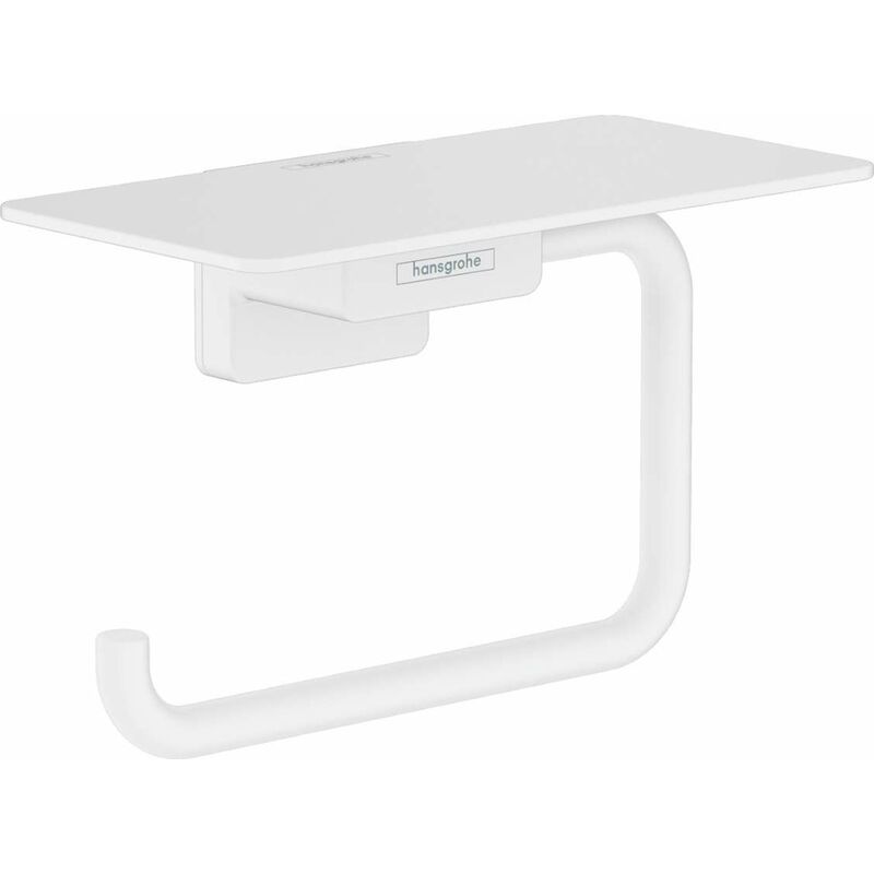 AddStoris - Porte-papier toilette avec étagère, blanc mat 41772700 - Hansgrohe