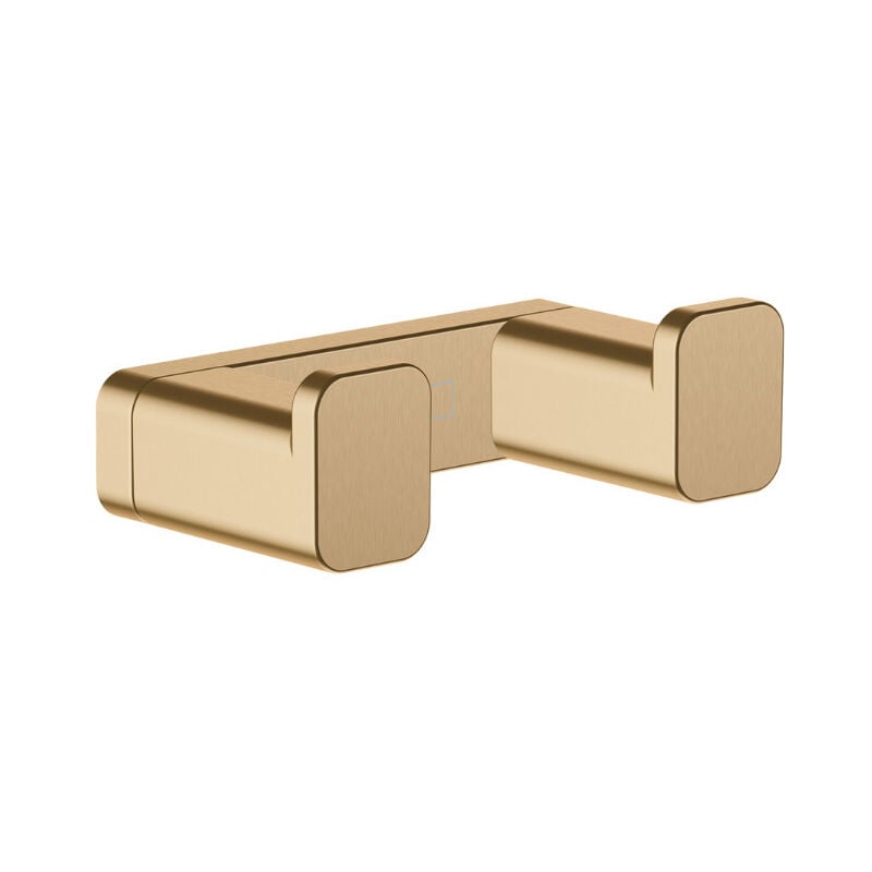 Hansgrohe AddStoris Crochet double métallique 6,6x2x3,6cm avec fixations cachées, bronze brossé (41755140)