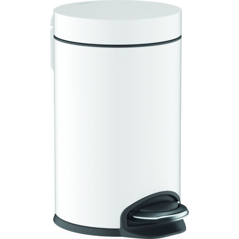 Hansgrohe AddStoris - Cubo de basura 3 l, Soft Close, blanco mate 41775700