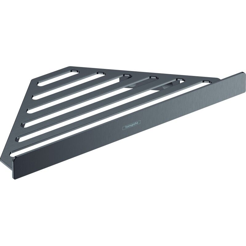 HANSGROHE Tablette d'angle noir chromé brossé AddStoris