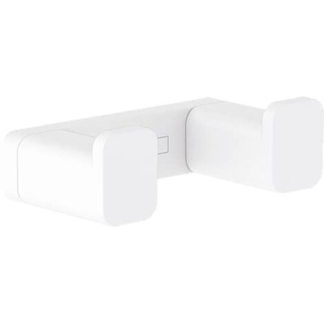 hansgrohe AddStoris Gancio porta asciugamani doppio, bianco opaco, 41755700