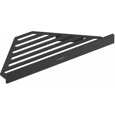 Hansgrohe AddStoris - Mensola ad angolo, nero opaco 41741670