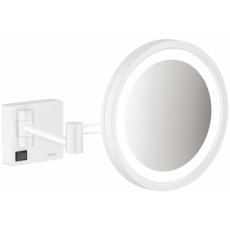 AddStoris - Miroir de rasage avec éclairage led, blanc mat 41790700 - Hansgrohe