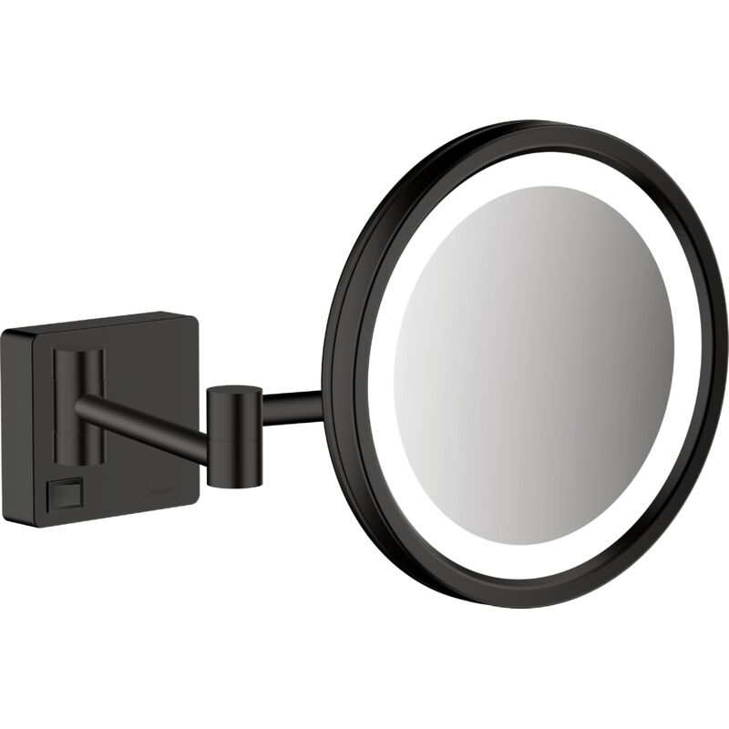 Miroir de rasage avec éclairage led Hansgrohe AddStoris Noir mat