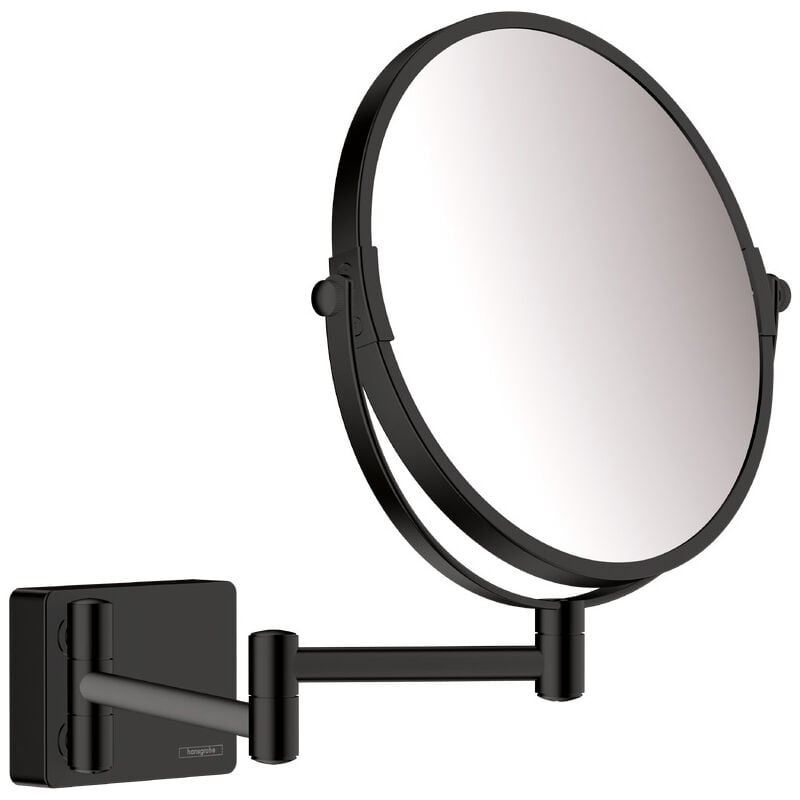 AddStoris Miroir grossissant noir mat - Hansgrohe