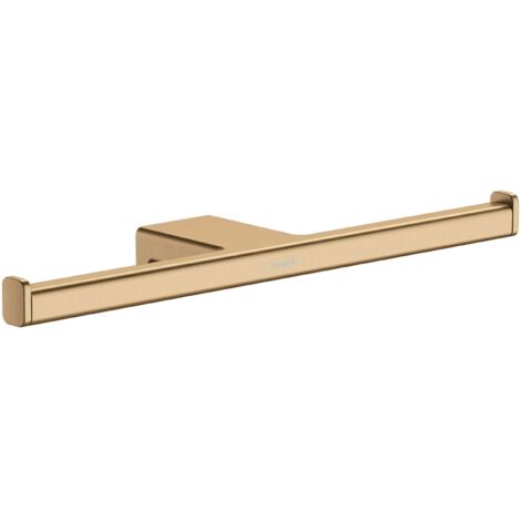 Hansgrohe AddStoris - Portarrollos doble, bronce cepillado 41748140