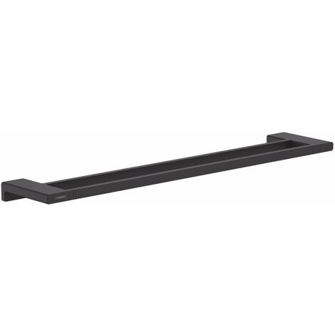 Hansgrohe AddStoris - Portasciugamani doppio, lunghezza 65 cm, nero opaco 41743670