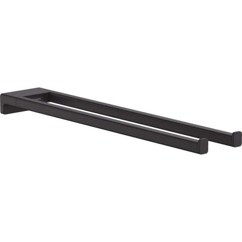 Hansgrohe - AddStoris - Porte-serviettes double, longueur 45 cm, noir mat 41770670