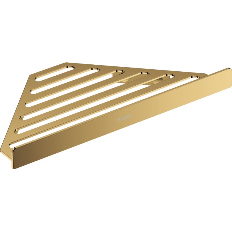 HANSGROHE Tablette d'angle aspect doré poli AddStoris