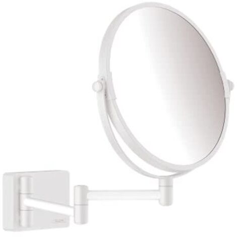 Hansgrohe AddStoris - Specchietto cosmetico a parete, bianco opaco 41791700