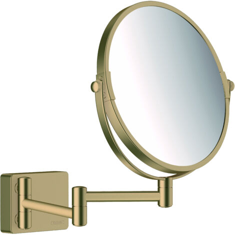 Hansgrohe AddStoris - Specchietto cosmetico a parete, color bronzo spazzolato 41791140