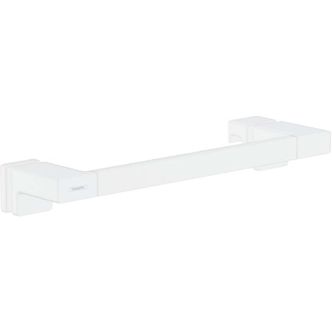Hansgrohe AddStoris - Tirador para puerta de ducha, longitud 400 mm, blanco mate 41759700