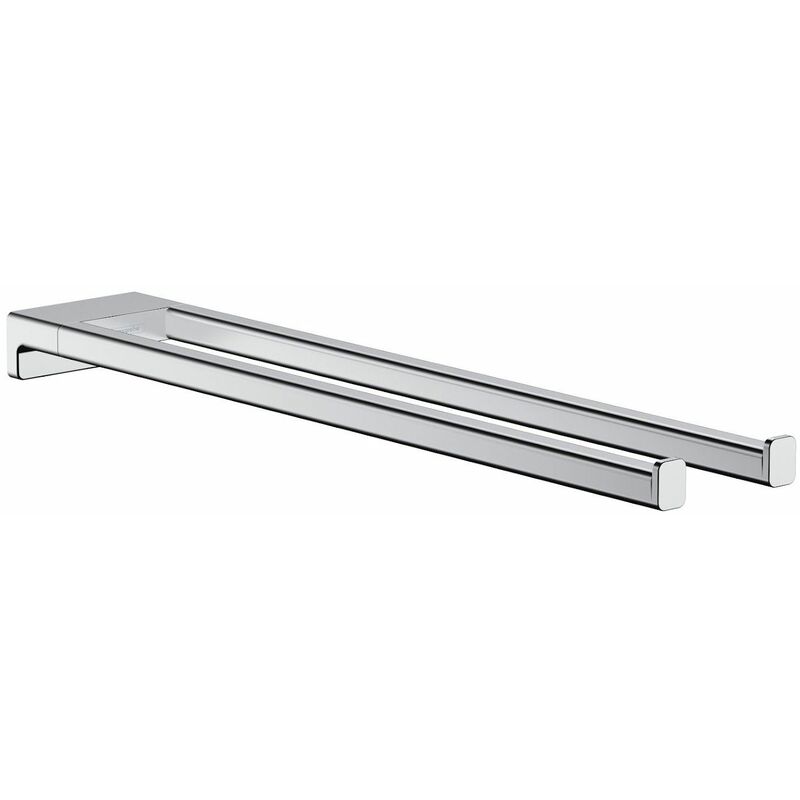 AddStoris Twin-Handle Towel Holder 445mm Chrome - 41770000 - Silver - Hansgrohe