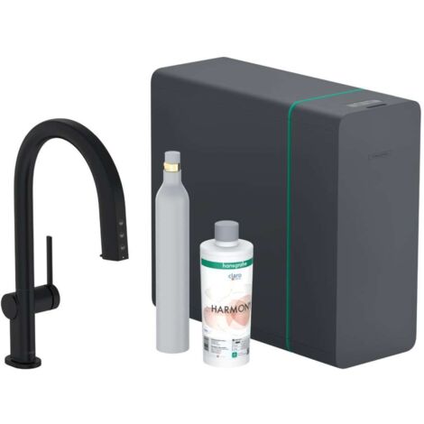 hansgrohe Aqittura M91 Küchenmischer, Starter Set, Sodasystem