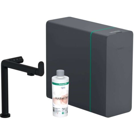 Hansgrohe Aqittura M91 - Mitigeur d´évier, SodaSystem, sBox, noir mat 76837670