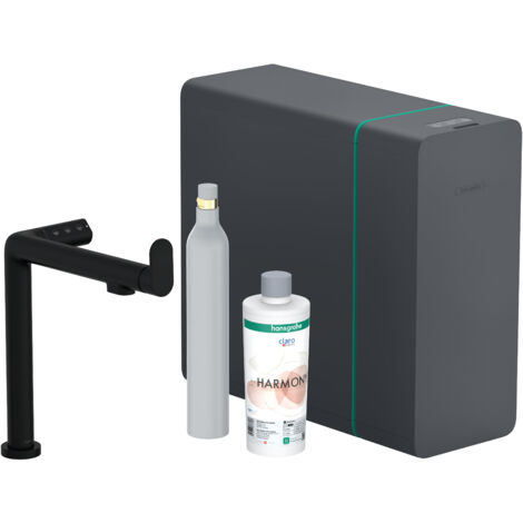 Hansgrohe Aqittura M91 - Spültischarmatur, SodaSystem, sBox, schwarz matt 76810670