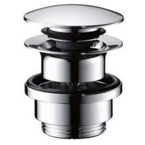 hansgrohe AXOR Ablaufventil, Push-Open, mit Überlaufloch,