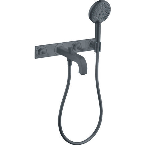 hansgrohe AXOR Citterio 3-Loch Wannenarmatur mit Hebelgriffen,