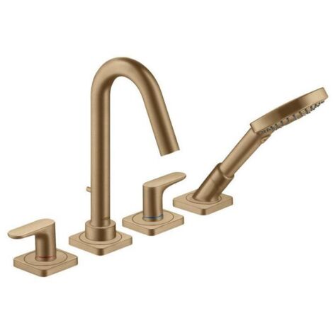 hansgrohe AXOR Citterio M 4-Loch Wannenrandarmatur mit