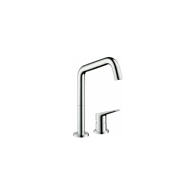 

Axor Citterio M DN 15 Mezclador monomando de 2 agujeros para cocina 240 con caño giratorio, color: Acabado en acero inoxidable - 34820800 - Hansgrohe