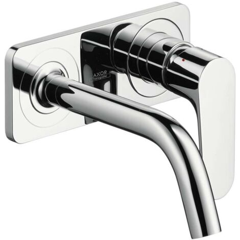 hansgrohe Axor Citterio M Fertigmontageset 34112000 Unterputz-Waschtischarmatur, Ausladung 167mm, mit Platte, chrom