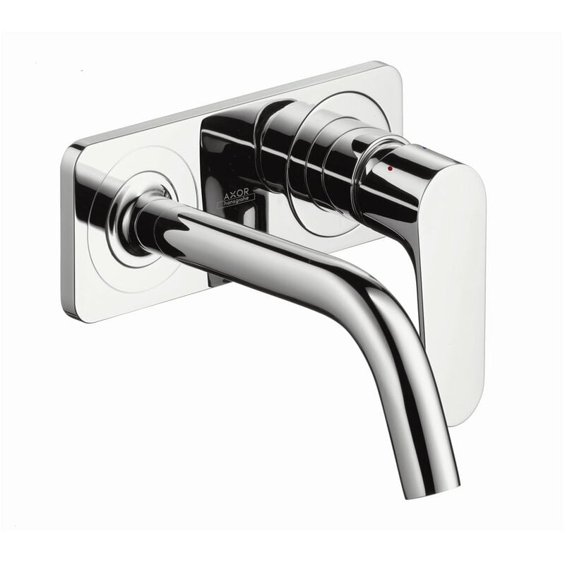 

AXOR Citterio M Mezclador monomando para lavabo empotrado con placa y caño corto Montaje en pared, color: cromado - 34112000 - Hansgrohe