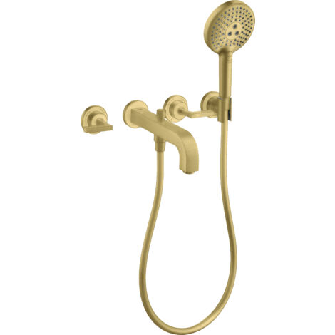 hansgrohe AXOR Citterio mitigeur bain 3 trous avec béqu'illes,
