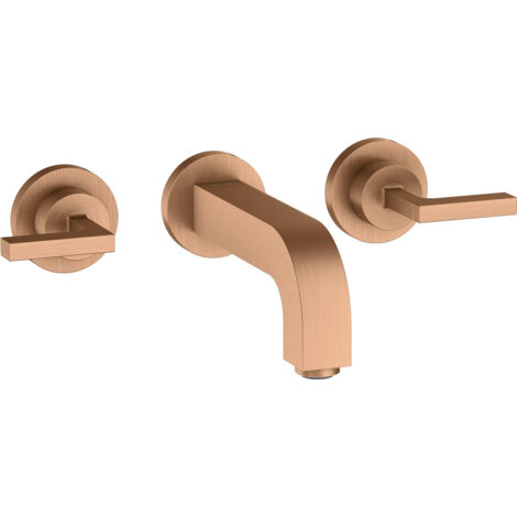 hansgrohe AXOR Citterio mitigeur lavabo 3 trous encastré, bec