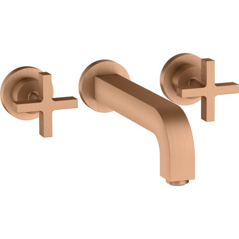 hansgrohe AXOR Citterio mitigeur lavabo 3 trous encastré, bec