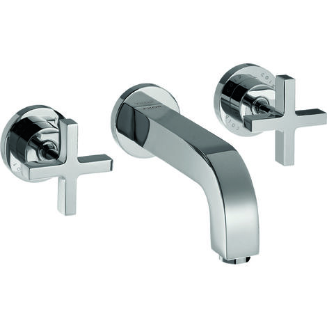 hansgrohe AXOR Citterio mitigeur lavabo 3 trous encastré, bec