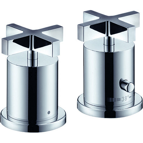 hansgrohe AXOR Citterio Termostato de 2 orificios para bañera con