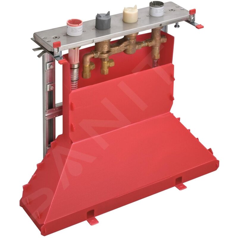 Axor Systèmes de bords de baignoire - Corps d’encastrement pour mitigeur de baignoire quatre trous avec thermostat 15483180