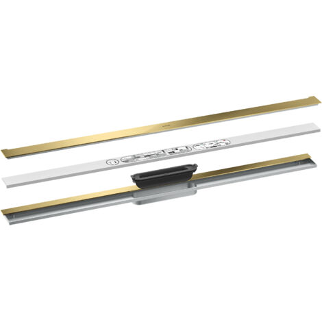 hansgrohe AXOR Drain Set de finition rigole, 1000mm pour montage