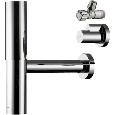 hansgrohe AXOR flowstar Designsiphon set, avec deux robinets