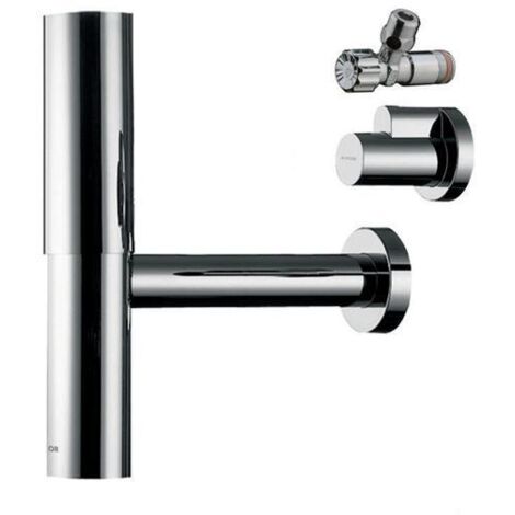 hansgrohe AXOR flowstar Designsiphon Set, mit zwei Eckventil und
