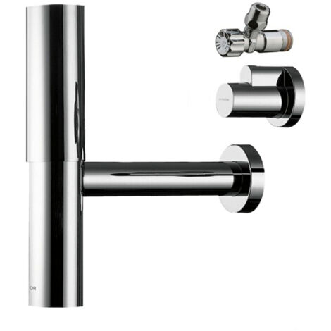 hansgrohe AXOR flowstar Designsiphon Set, mit zwei Eckventil und