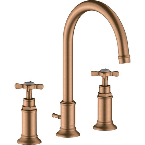 hansgrohe AXOR Mélangeur lavabo 3 trous Montreux 180, vidage par